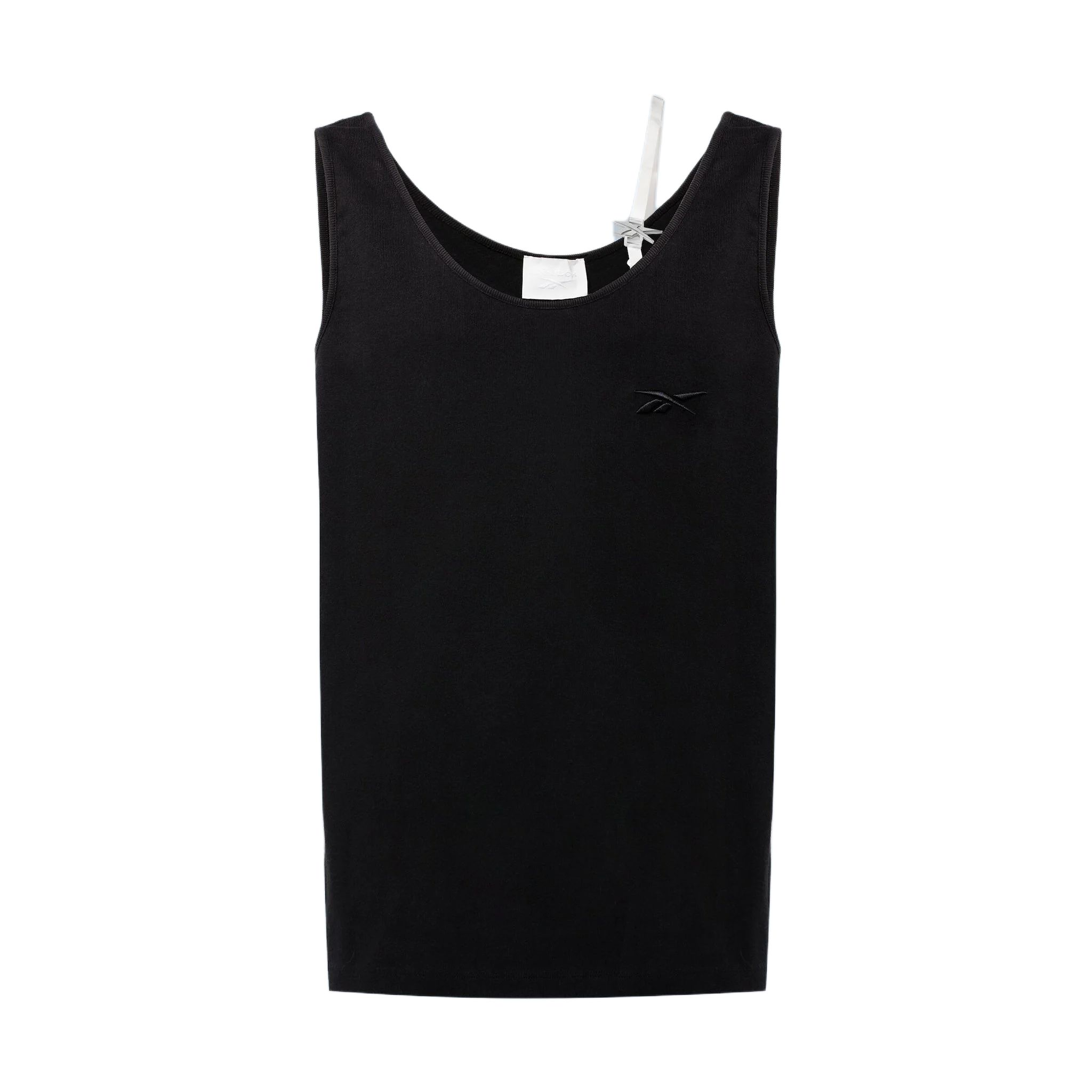 

Reebok Vector Logo Embroidered Solid Color Round Neck Pullover Casual Vest Unisex vests Black 22332093 XS