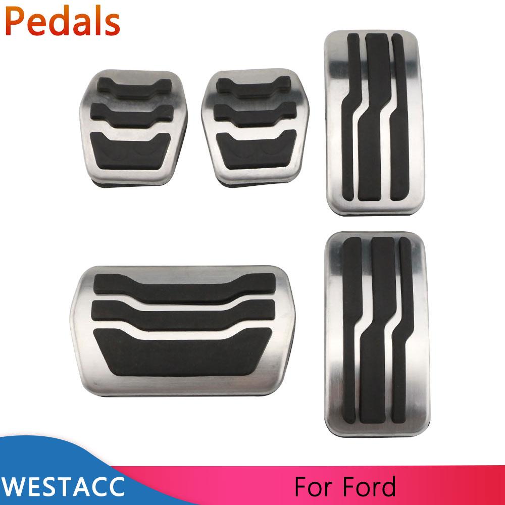 Edelstahl-Autopedale für Ford Bronco Sport CX430 2022, Zubehör, Beschleuniger, Gas, Bremse, Kupplung, Pedalabdeckung