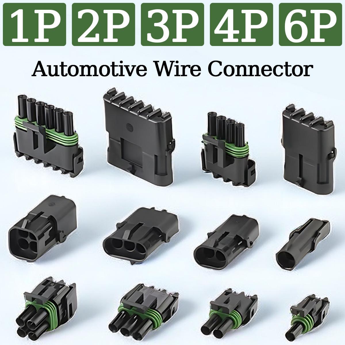 

5/20/100Sets Delphi 2.5 Series GM Automobile 1/2/3/4/6Pin Waterproof Male&Female Connector Plug 12010975 DJ302/3/4/61Y-2.5-11/21 5 SETS