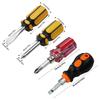 1pcs Short Handle Screwdriver Set Portable Encapsulation/Crystal Radish Handles Flat Crosshead Screwdrivers For Repairing Tools