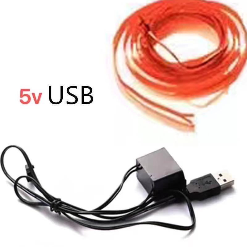 LED Multi-Color Ambient EL Wire Car Door Gap Light Strip