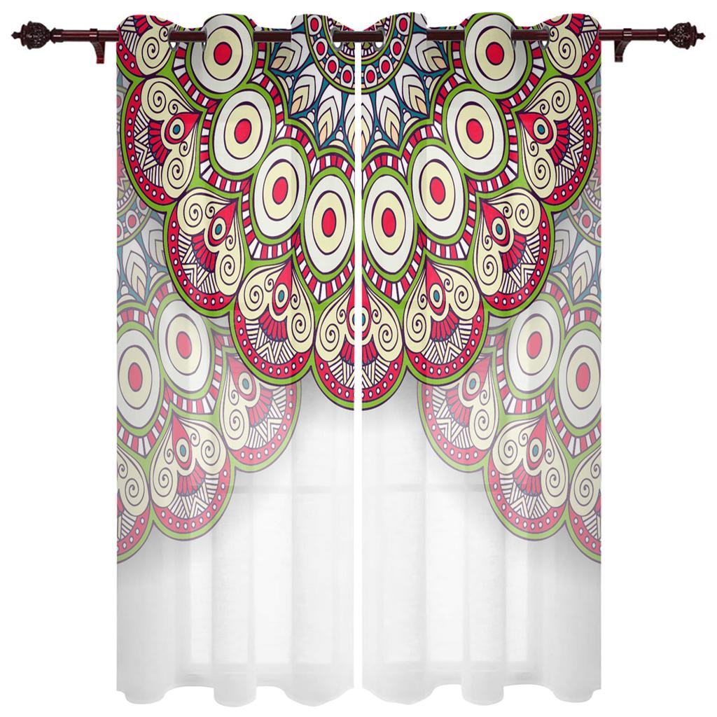 Black Baroque Pattern Window Curtain For Living Room Bedroom Luxury Home Kitchen Decor Items Curtains