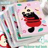 Black Cat A5 Cartoon Loose-leaf Notebook - Fun, Removable & Student-friendly