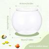 Mini Goldfishs Bowl, Decorative Aquarium, Desktop Transparent Landscape Fish Tank, Ornamental Turtle Tank, For Home Decor