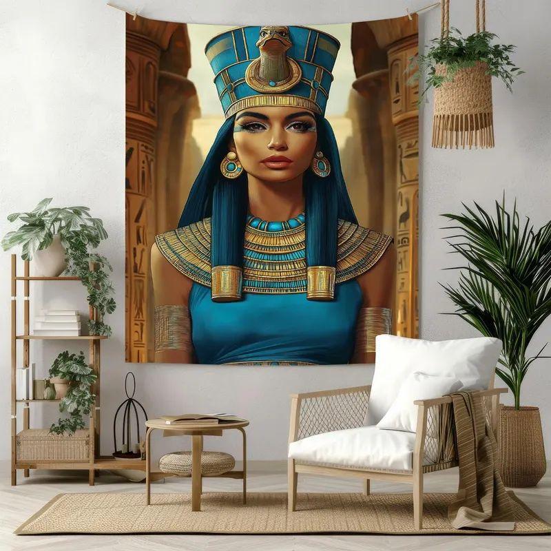 Tapestry Egyptian Queen Pharaoh Goddess 75x100