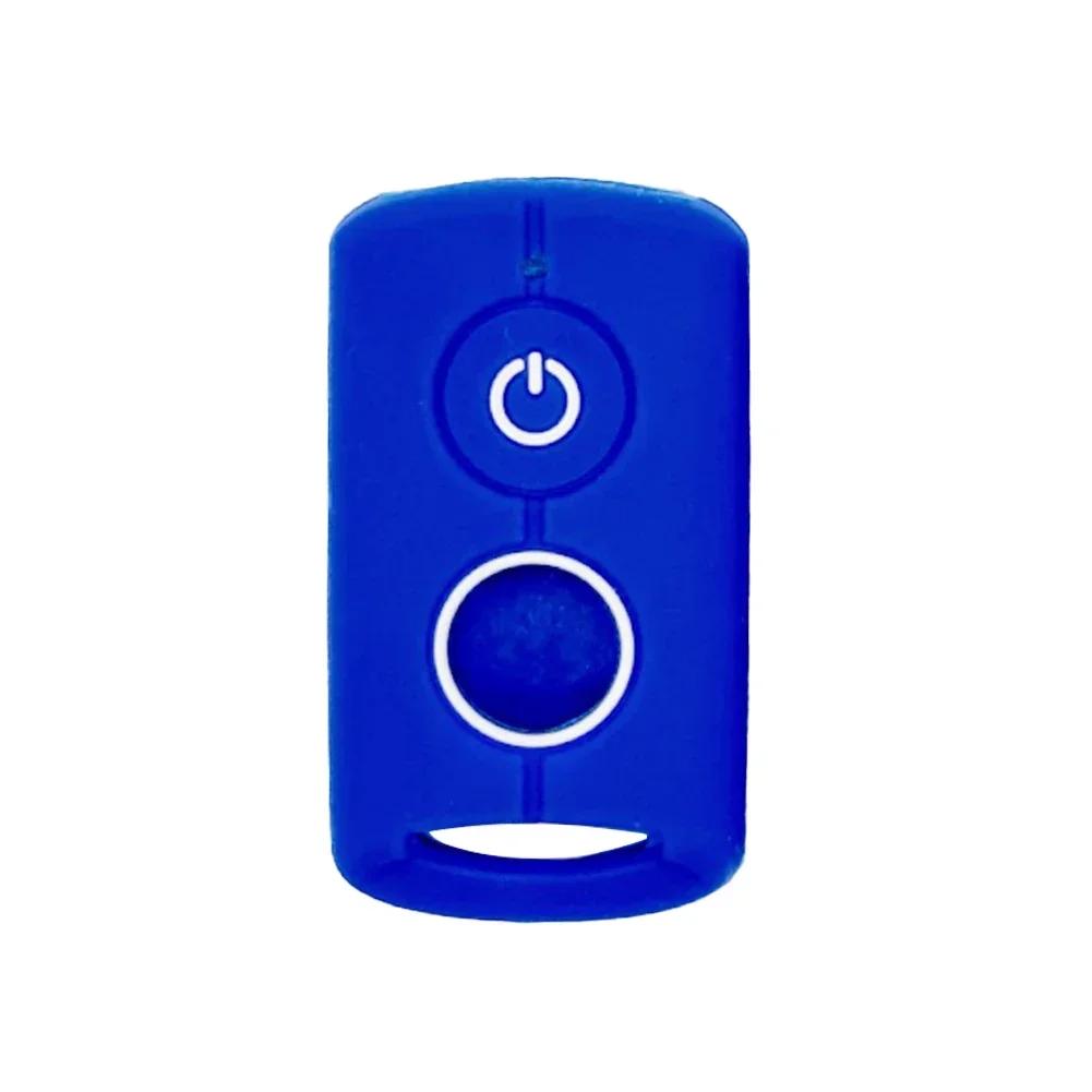 

Силиконовый чехол для ключа двигателя, аксессуары для Yamaha NVX NVX155 XMAX XMAX300 QBIX AEROX JAUNS, 2 кнопки, смарт-брелки с дистанционным управлением синий
