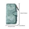 Long Zipper Wallet with Text, Large Capacity Card Holder, Unisex Clutch Bag, Fashionable Zippered Coin Purse, Suitable for Daily Use, A Great Gift