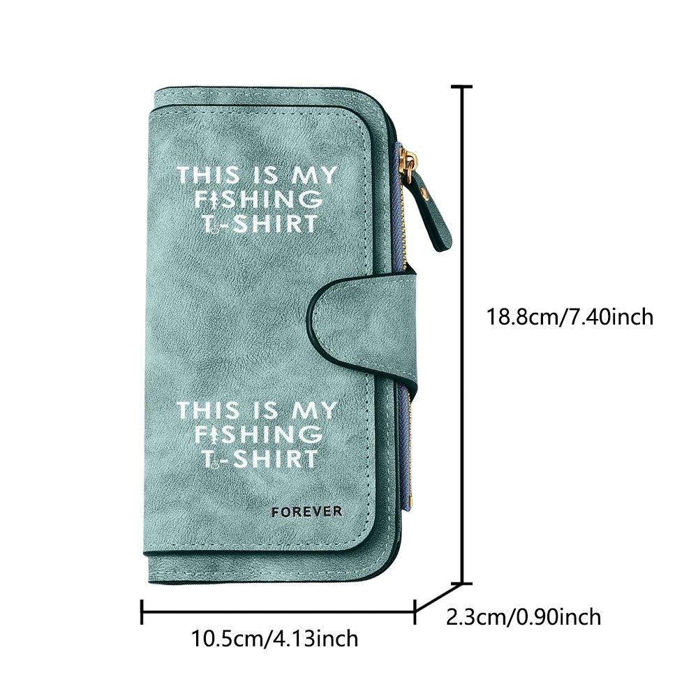 Long Zipper Wallet with Text, Large Capacity Card Holder, Unisex Clutch Bag, Fashionable Zippered Coin Purse, Suitable for Daily Use, A Great Gift