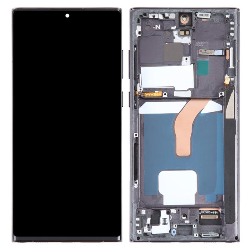 For Samsung Galaxy S22 Ultra 5G S908 Grade C LCD Screen and Digitizer Assembly+Frame Part (TFT) (Without Logo)