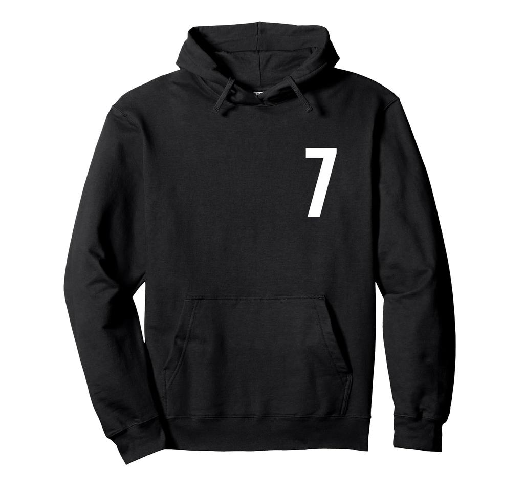 Number Seven #7 Sports Team Uniform Birthday 7 Hoodie