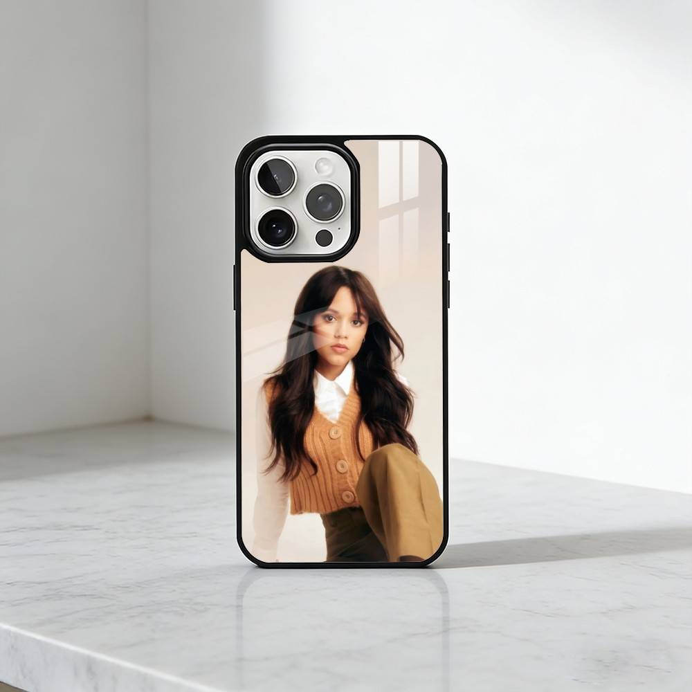 WED-J-Jenna O-Ortega HD Printing Phone Case For iPhone17,16,15,14,13 Plus,Pro Max Magnetic For Magsafe Wireless Charging