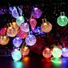Christmas Light Solar Waterproof  Ball Garden Solar Lamp Power Led String Globe String Lights Holiday Home Decorations