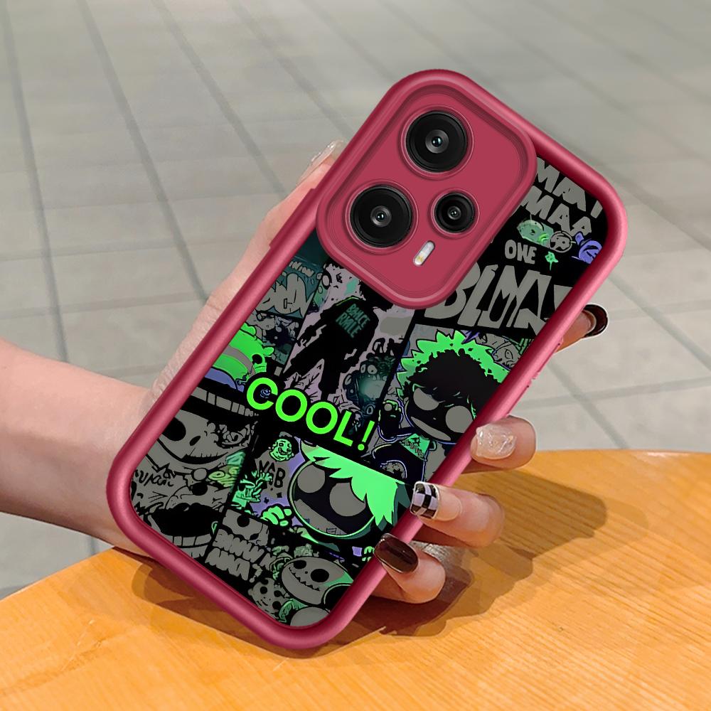 Miękki silikonowy wzór z kwadratową drabinką Obudowa telefonu Pełna obudowa aparatu Odporna na wstrząsy Gumowa obudowa do Xiaomi Redmi