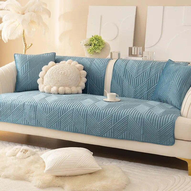 

Хлопковый чехол для дивана для гостиной, дешевый горошек, цветной грязеотталкивающий чехол для дивана, эластичный защитный коврик для подушки для домашних животных, диван на 1-3 сиденья 70x70cm 1pcs