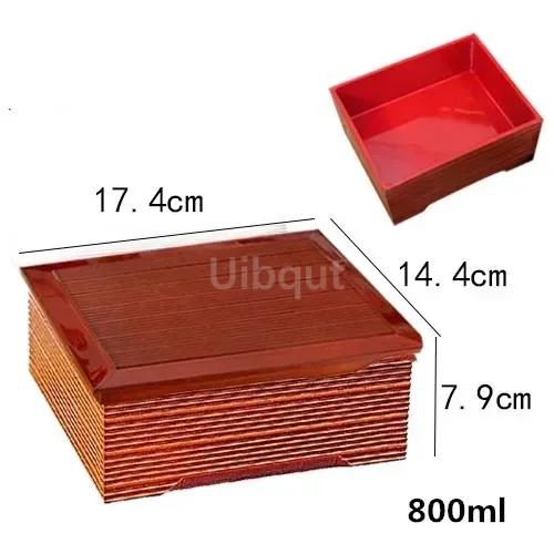 Japanese Sushi Bucket Sashimi Seafood Dish Cuisine Fruit Food Tray Salmon Ice Plate Round Box with Lid Lunch Box Dim Sum Box