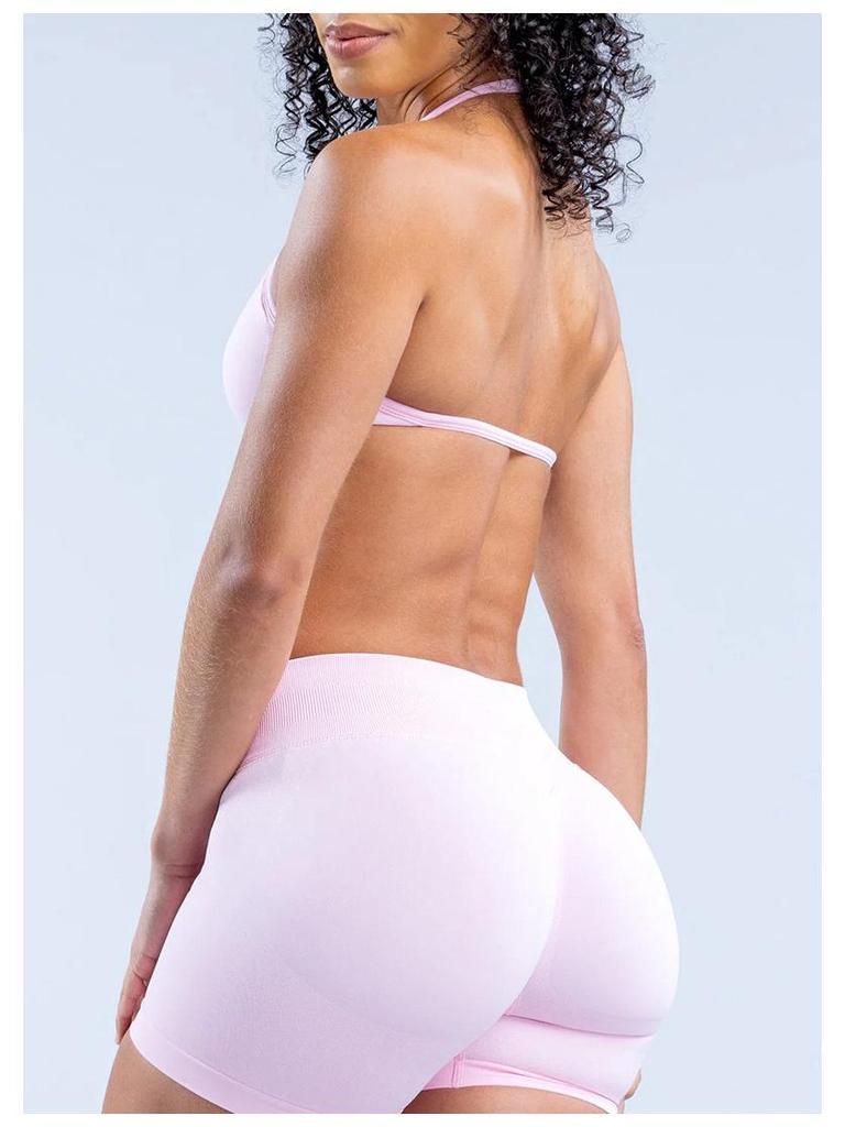 Reggiseno Sportivo Senza Ferretto in Nylon Opaco Altamente Elastico ad Asciugatura Rapida per Corsa, Fitness e Yoga