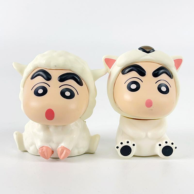 Adorable Pvc Anime Cartoon Crayon Shin-chan Animal Figurines Set Of 12