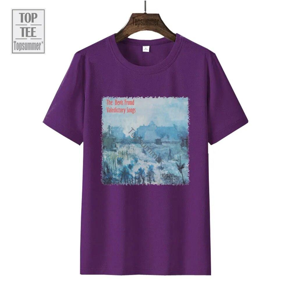 Valedictory Songs Album T-Shirt The Bevis Frond Tour T Shirt Unisex Rock Band Black Tshirts Women Graphic Print Top