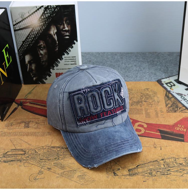 

Unisex Distressed Frayed Edge Duckbill Cap for Spring/Summer Adjustable