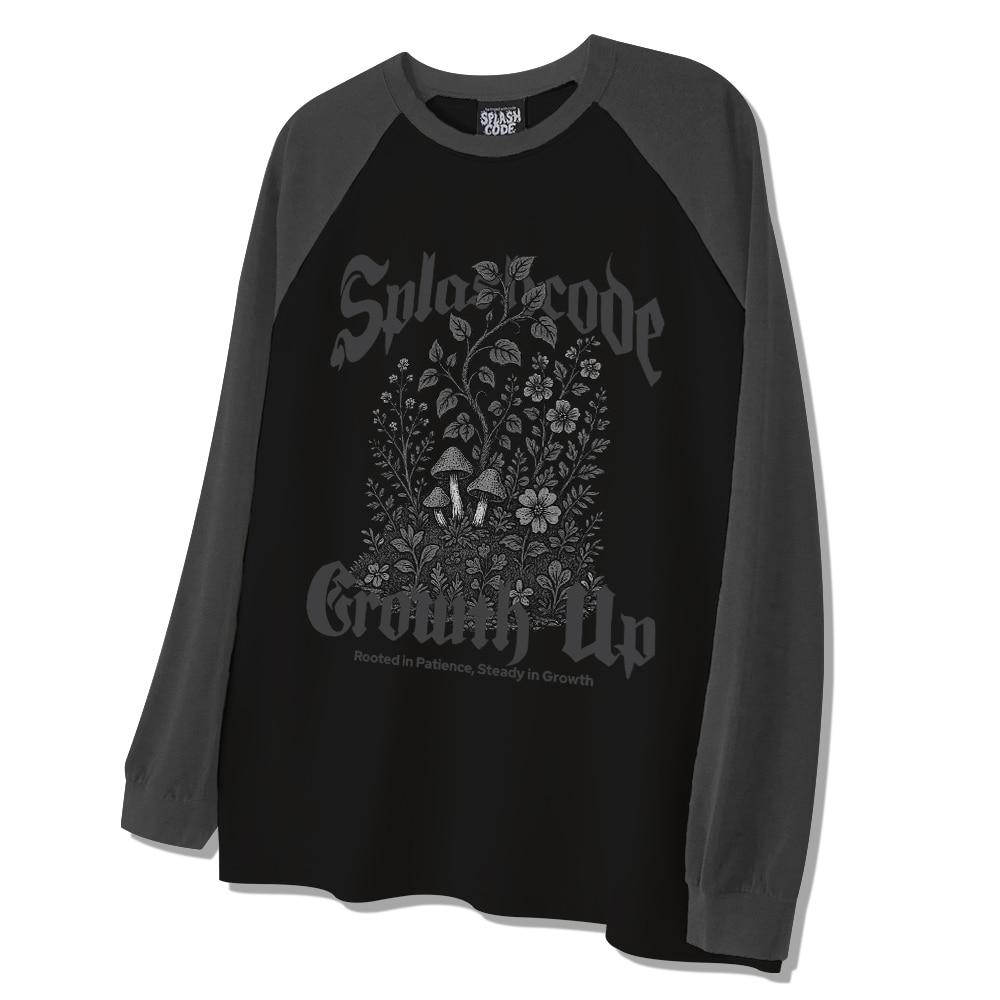 Seupeullaesikodeu Raglan Long Sleeve Black - Growth Up