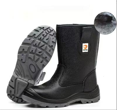 Herren Casual High Stahlkappensicherheitsschuhe Weiches Leder Arbeitsschuhe Arbeiter Werkzeugschuhe Sicherheitsstiefel Lang Sicher Botas Schuhe
