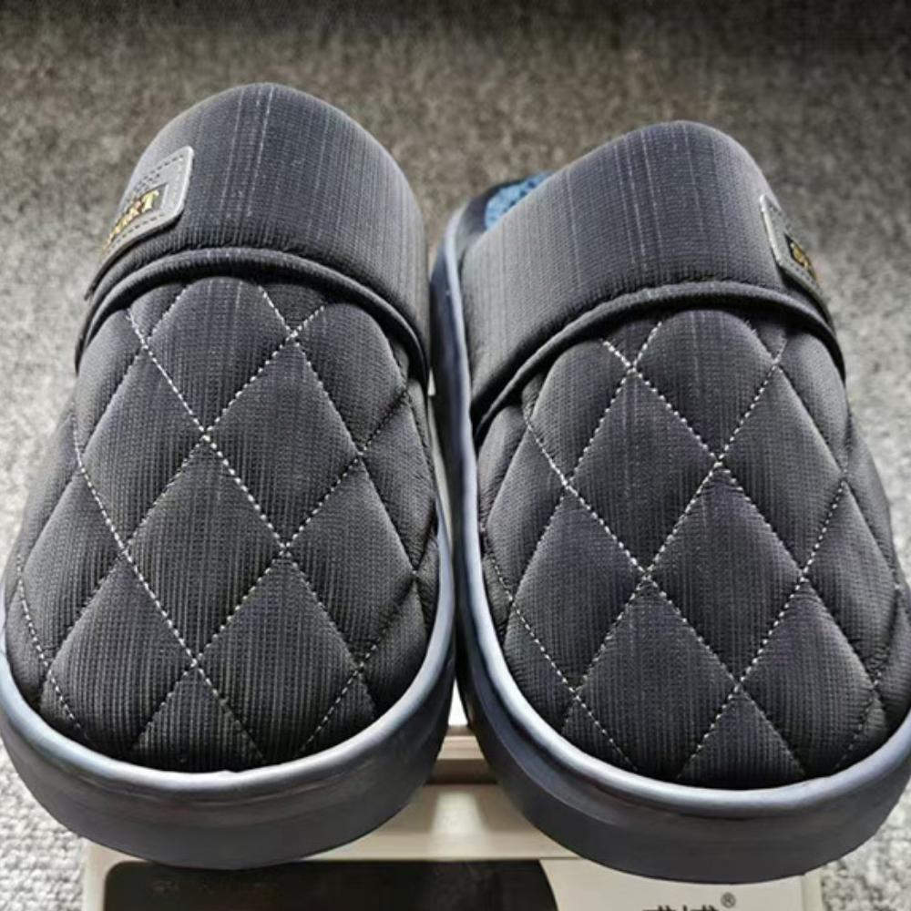 Cotton Slippers Men's Winter 2024 New Home Anti Slip Indoor Warm Couple Waterproof Cotton Slippers