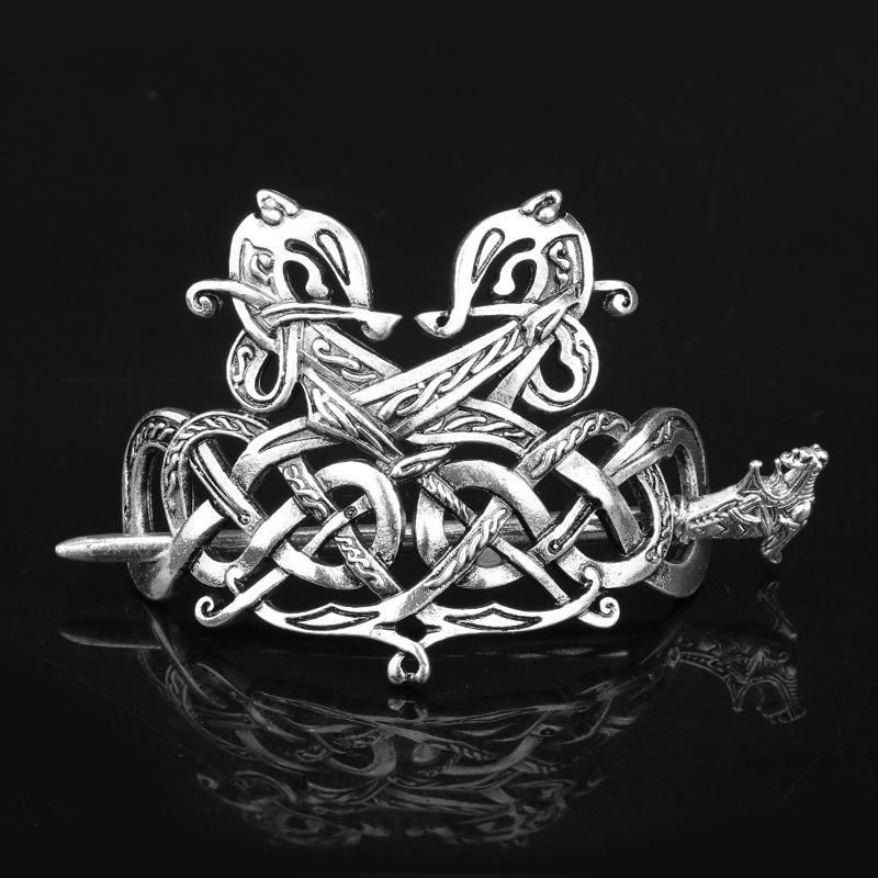 European & American Retro Celtic Knot Hairpin - Metal Crown Updo Clip