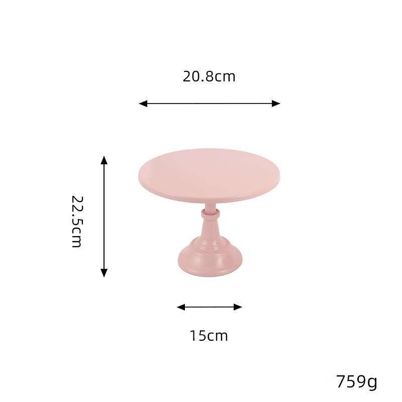 New Dessert Table Tall Tray Cake Inventory Heart Plate Metal Iron Cake Frame Wedding Tea Break Arrangement Props