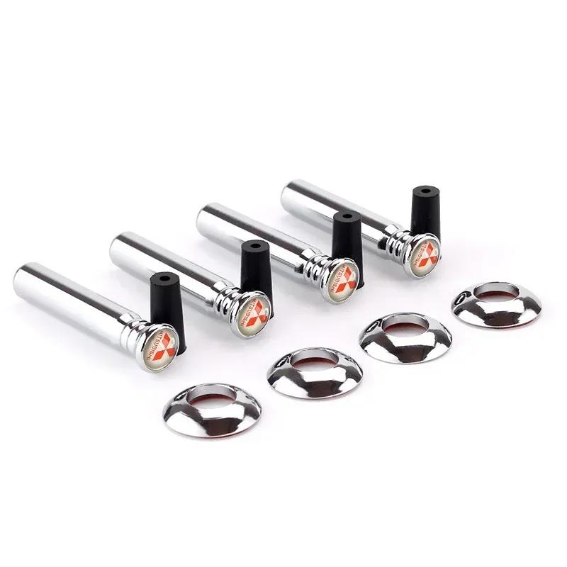 4PCS Car Door Pin Lock Knob Pull Pins Cover For Mitsubishi Ralliart ASX Galant Mirage L200 EVO Xpander Pajero