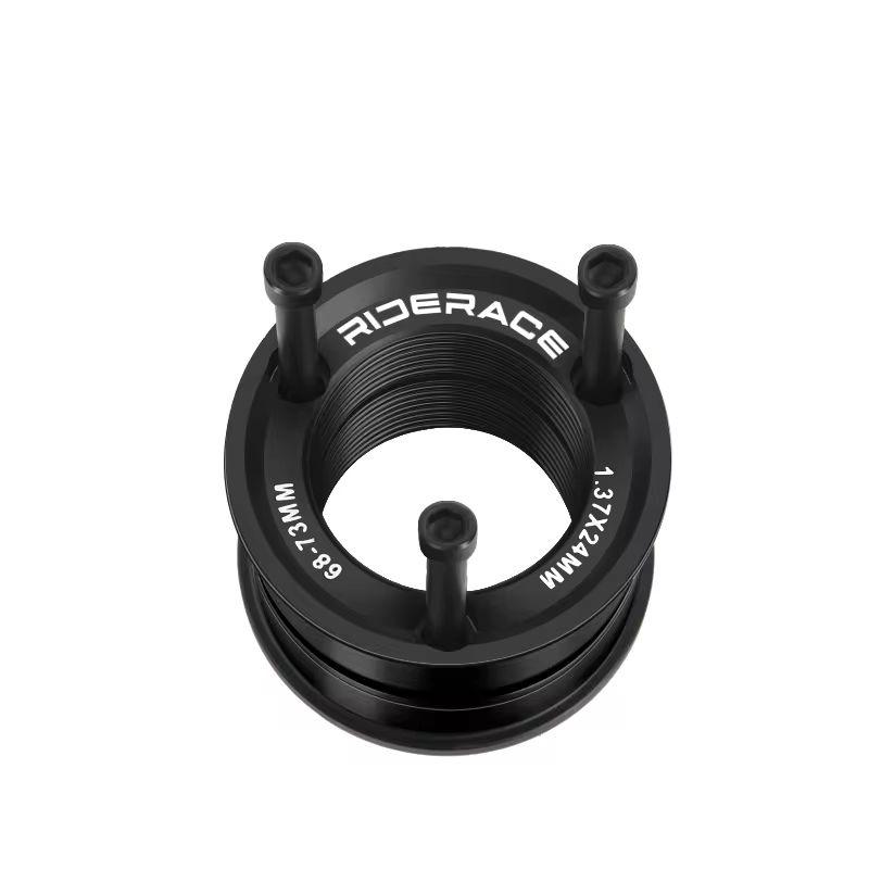RIDERACE Fahrrad Tretlager Umbausatz Amerikanisch auf Euro 24MM BB BB68/73 Adapter Für BMX Fahrrad Kurbelsatz Teil Schwarz