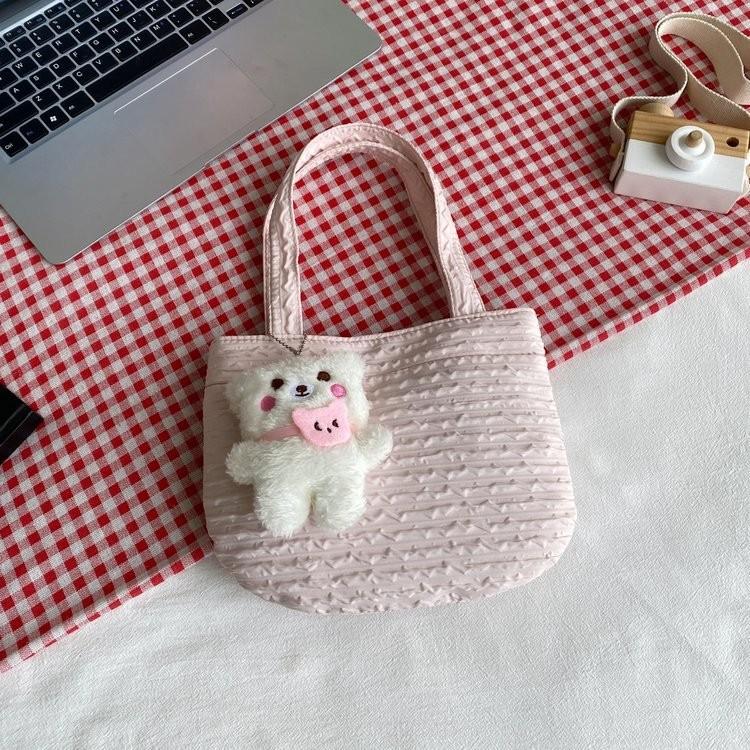 Borsa a Spalla Singola in Corda di Cotone per Vacanze al Mare e Uso Quotidiano