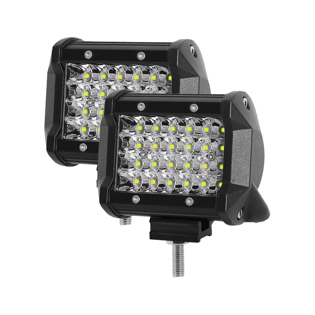 4-inch Automotive LED Work Light 4-row Ultra Bright 72W Motorcycle Spotlight Off Road Vehicle Roof Light Accessories