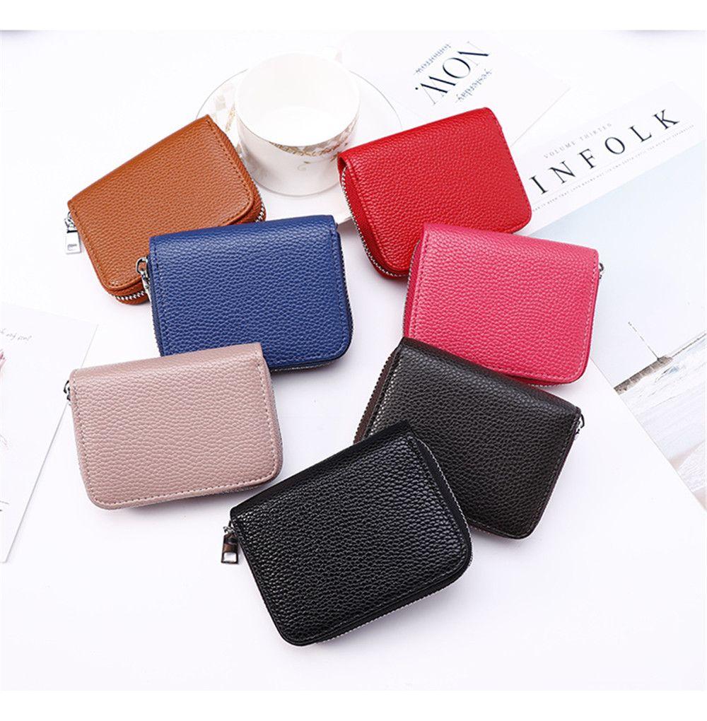 Bank/ID/Credit Card Holder Wallet Women/men Creative Business Card Holder PU Leather Wallet Fashion Card Case