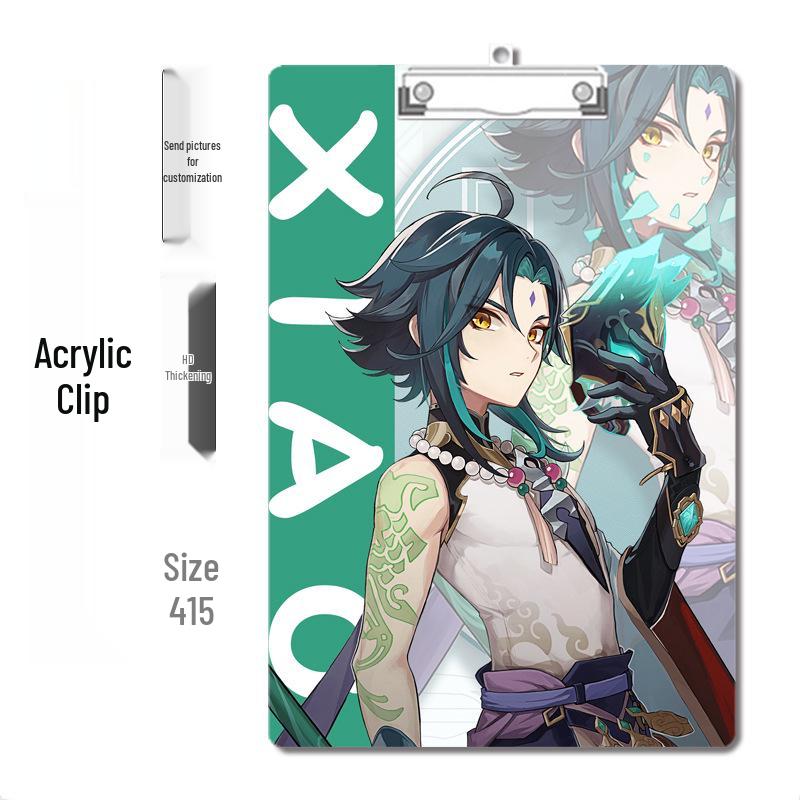 Anime Style Acrylic Clipboard and File Folder with Thickened Writing Pad