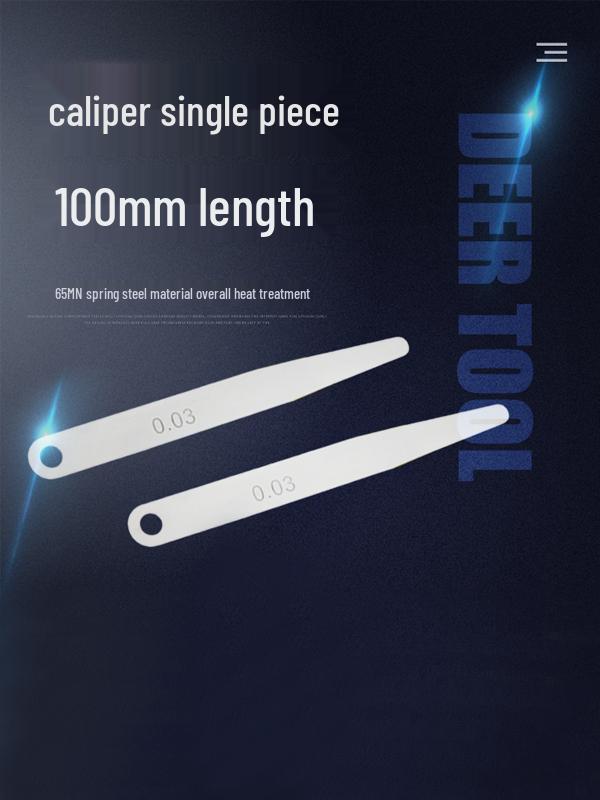 High Precision 1.0mm Spring Steel Feeler Gauge Sheet (100/150)