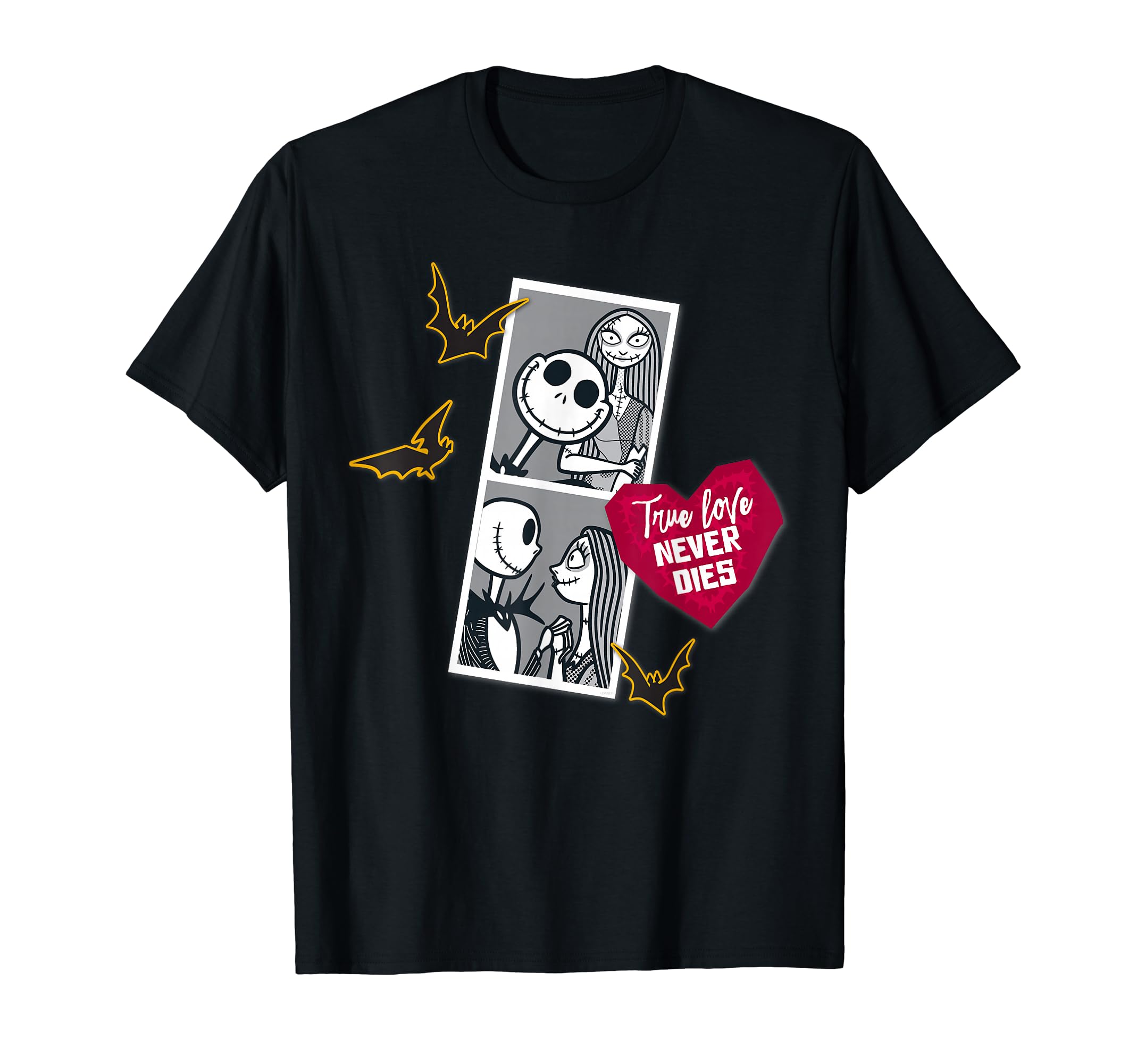 Tim Burton s The Nightmare Before Christmas Jack & Sally Hart T-Shirt