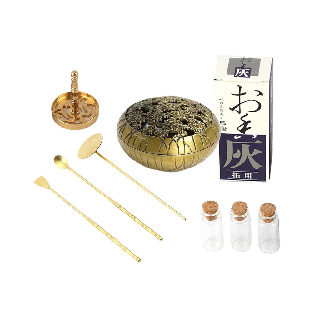 Incense Burner Censer Tool Set Making Kit Press Powder Fennel Aroma Furnace
