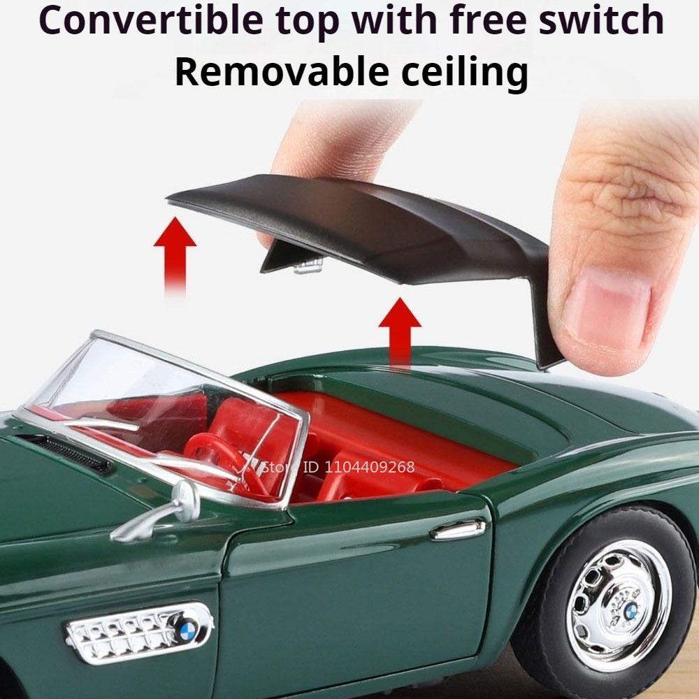 1:24 507 760LI Sportwagen Modell Spielzeug Musik Licht Stoßdämpfung Metallkarosserie Gummireifen Fahrzeugmodelle Heimdekoration Dekoration