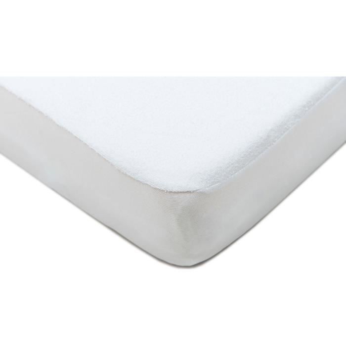 Protège matelas - P'tit Lit - 60x120 cm - Imperméable - Anti-acariens - Bouclette éponge