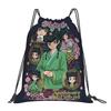 Cartoon Maomao Drawstring Bag Manga YSK Fashion Foldable Sackpack String Bags Men Outdoor Beach Backpack