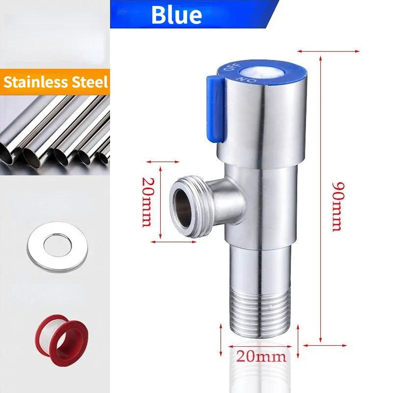 

Гарячий холодний впускний клапан з нержавіючої сталі Змішувач для ванної Запірний клапан Раковина для кухонної раковини Трикутний клапан Регулятор тиску води