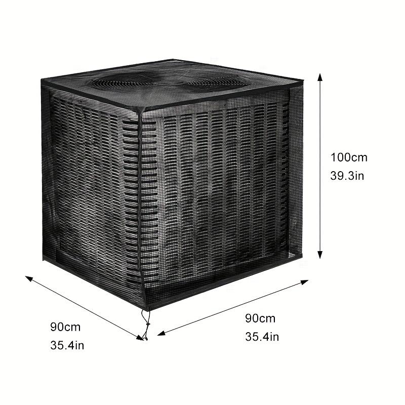 1PC Mesh Air Conditioner Cover, Outdoor Mesh Hole AC Protector, Window AC Unit Cover, Black Universal Dustproof AC Cover