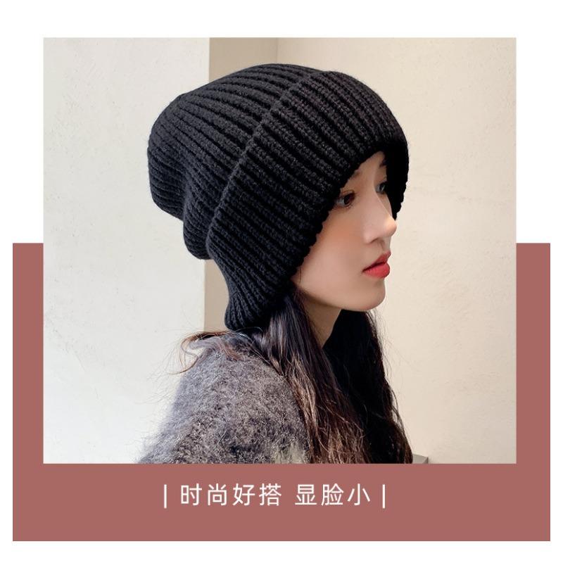Winter Woolen Hat, Thick Thread Pile Hat, Autumn and Winter Warm and Thick Casual Knitted Hat