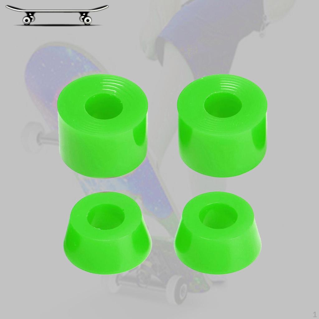 4 Pieces PU Skateboard Truck Replacement Bushing 11x16mm 7'' Trucks Bushings Longboard Rebuild Kit