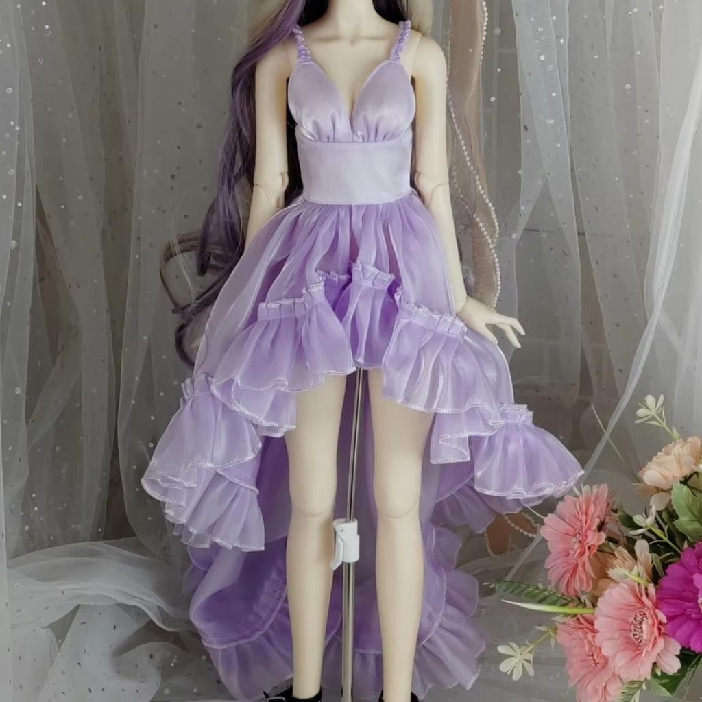 () 1/3 1/4 1/6 Doll's Clothes for 60/45/30cm Bjd Doll Diy Girl Toys Princess Skirt Dress Up Doll Accessories, No Doll
