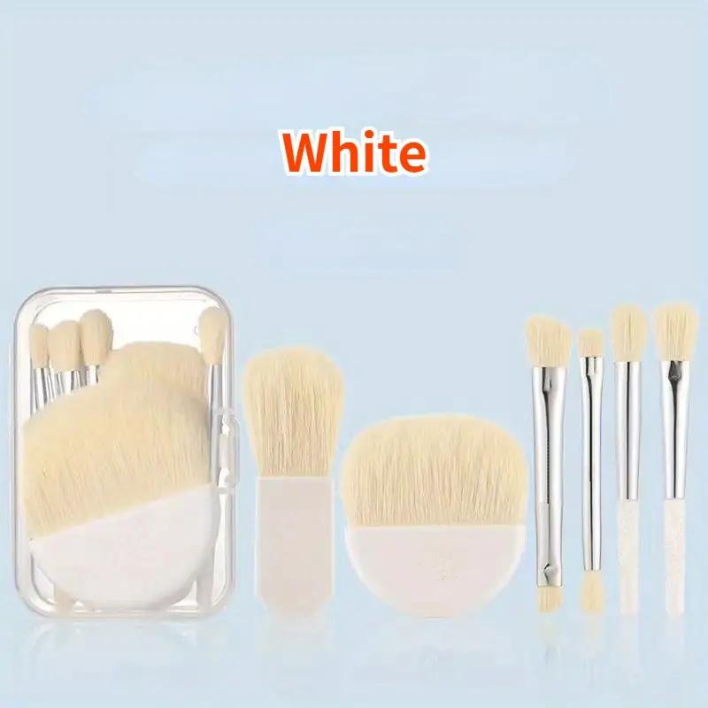 

6 Pieces Mini Makeup Brush Set Professional Portable Foundation Concealer Eyeshadow Powder Blush Brush Beauty Makeup Tools