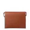 Salvatore Ferragamo Trifolio Leather Shoulder Bag Brown