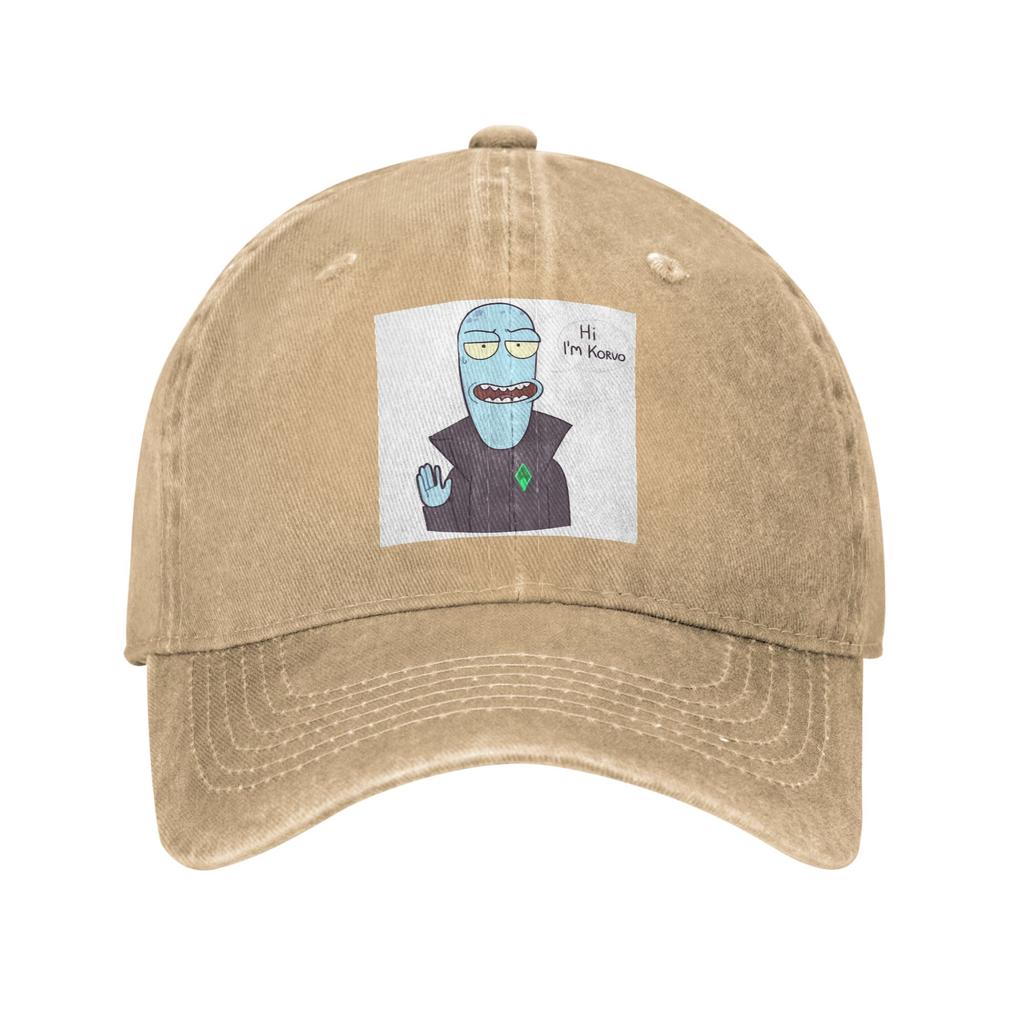 Cartoon Solar Opposites Funny Korvo Denim Fabric Cap Casual Baseball Caps Adjustable Hat Summer Unisex Baseball Hats