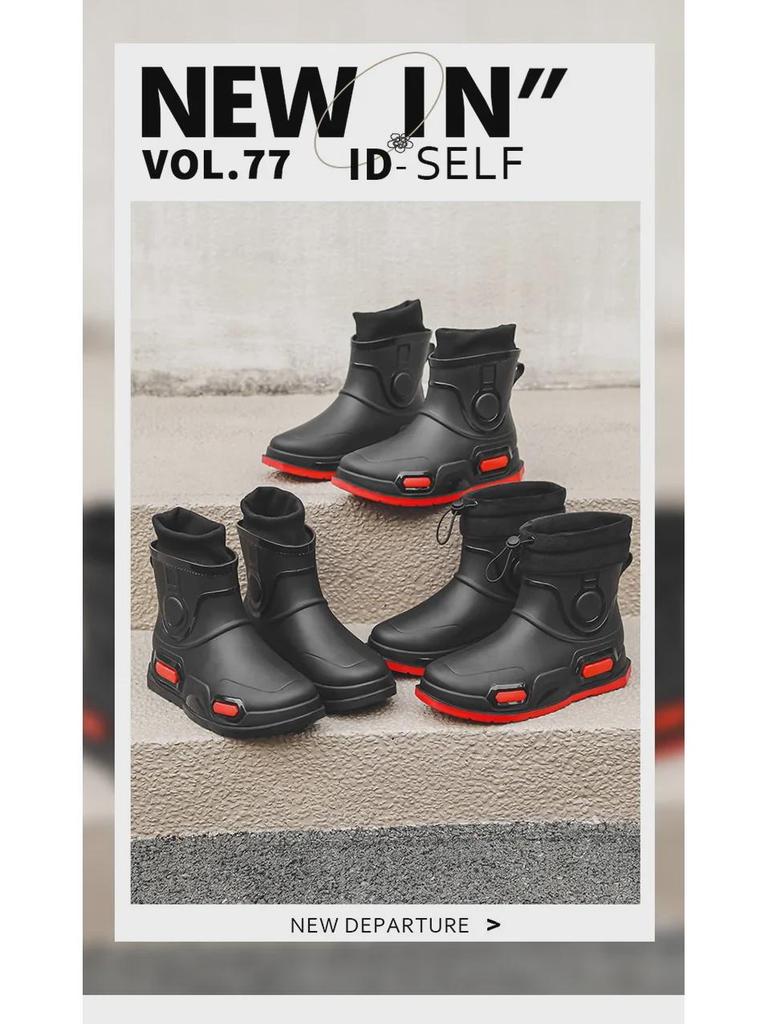 Stylish Waterproof Non-Slip Rain Boots for Men & Women - Perfect for Outdoor Activities Like Shopping, Fishing, Camping, and Sea-Hunting
