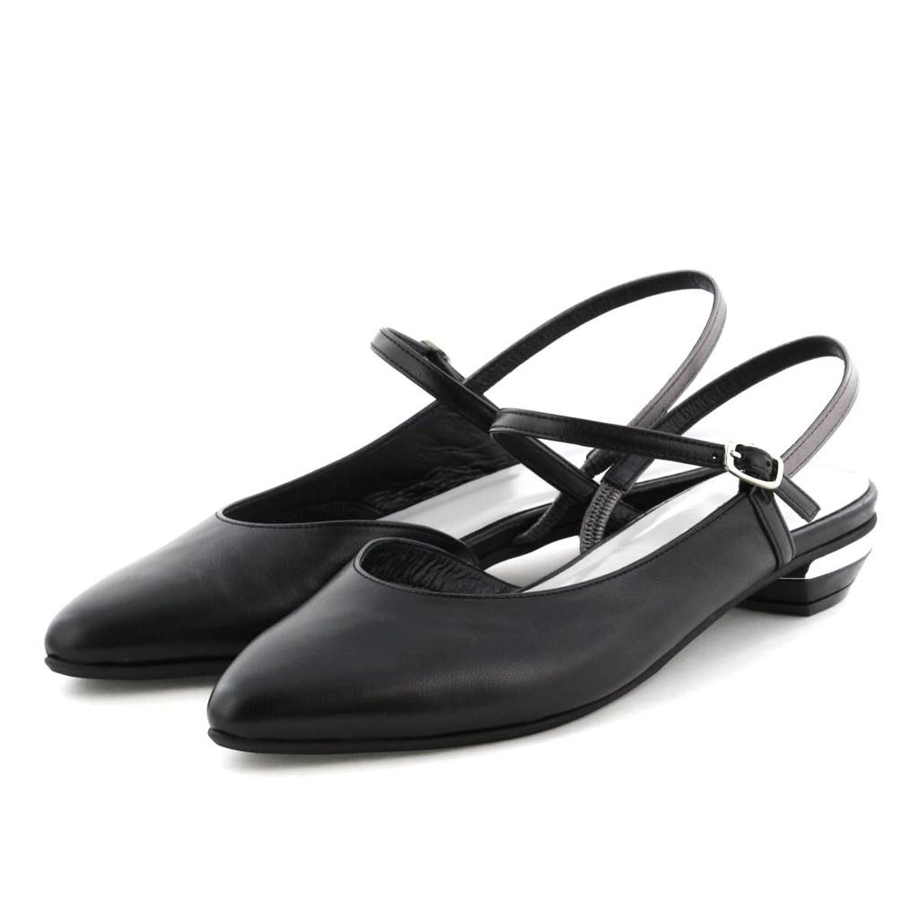 HIMIKO/Himiko/Low Heel Back Strap Pumps/641212 Black 235